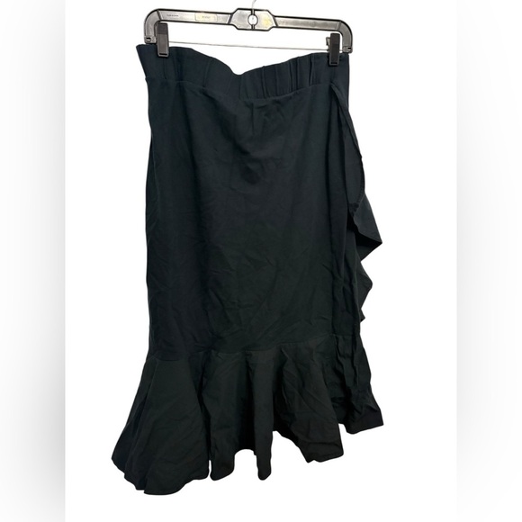 Zara Elegant Black Midi Skirt - Picture 1 of 4